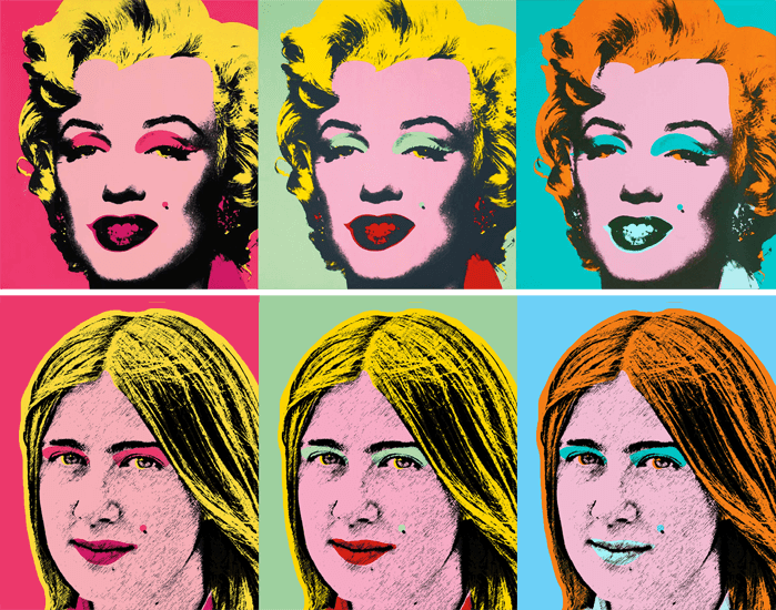 Warhol style custom art