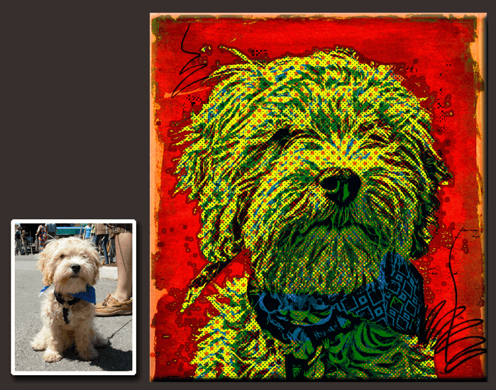 pop art of your pet